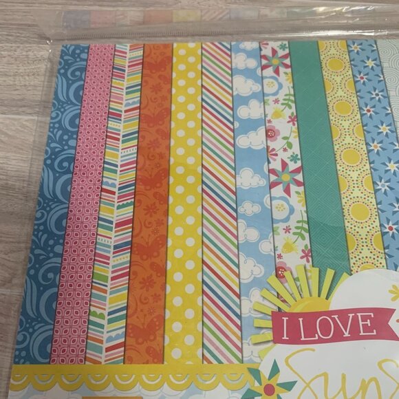 Echo Park "I Love You Sunshine" Papercrafting Scrapbooking Junk Journaling Kit - Picture 6 of 7